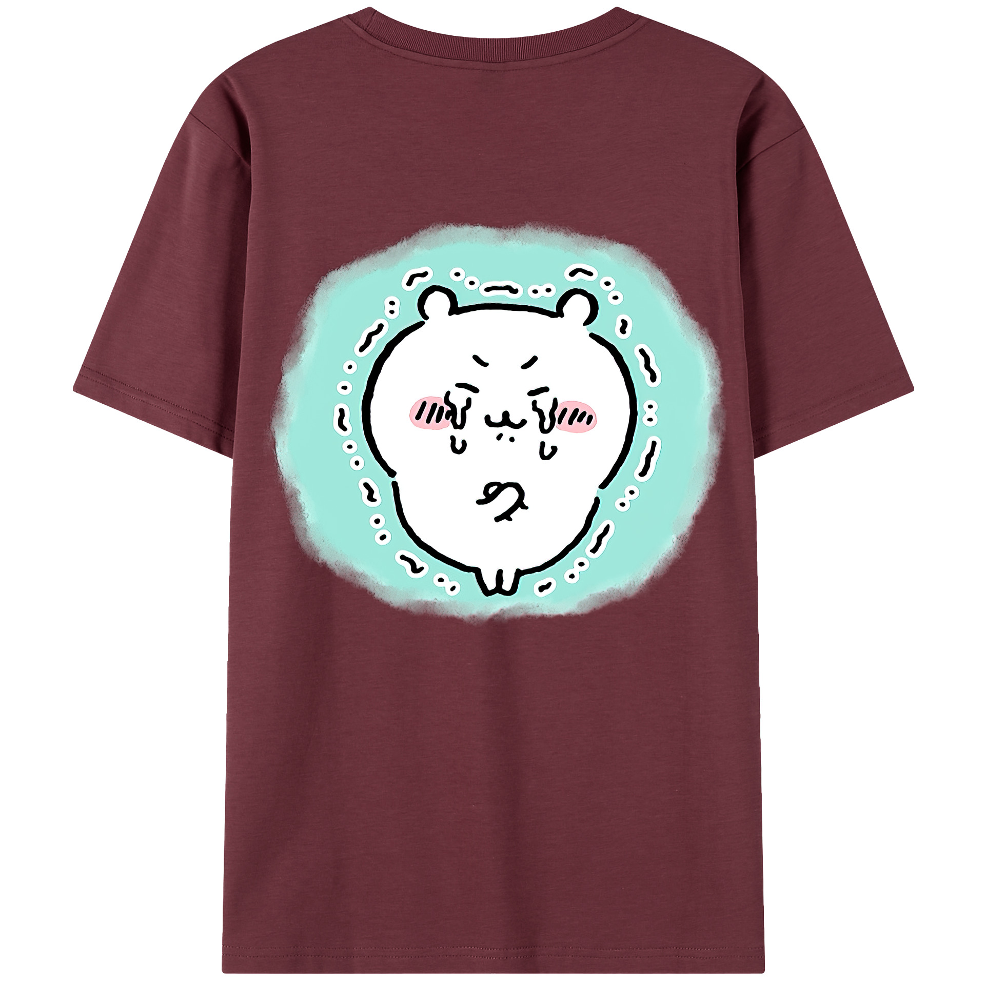 （画像用） ちいかわ ちいかわ Chii-kawa chiikawa 綿100％半袖Tシャツ（背面プリント）